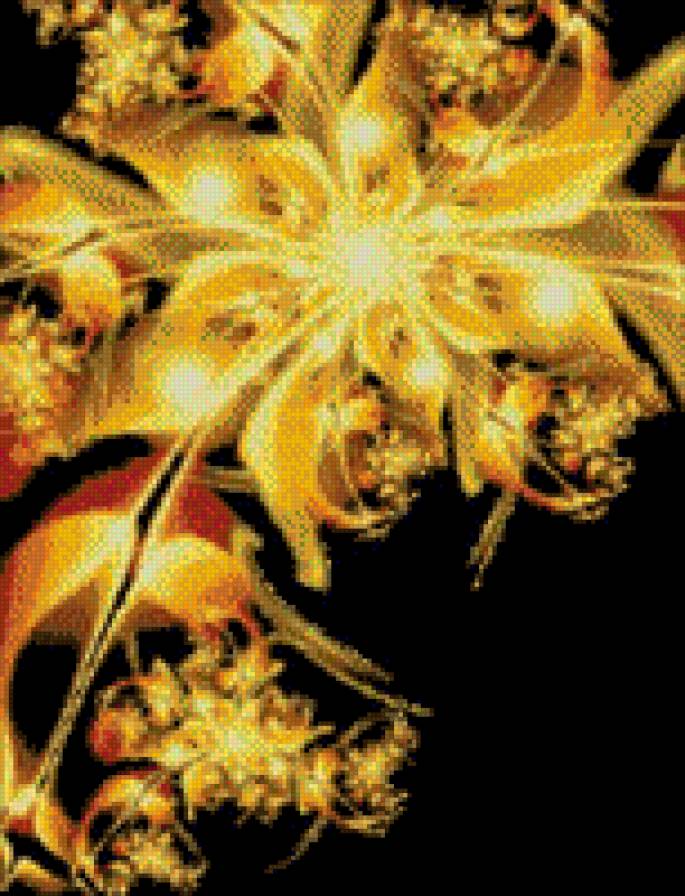 огненный цветок - фэнтези, цветы - предпросмотр