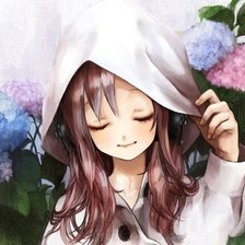 Схема вышивки «девочка в капюшоне»