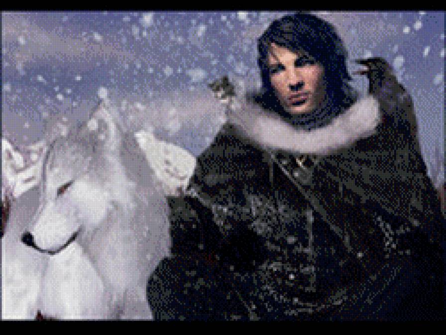 вожак - мужчина, волк, фэнтези - предпросмотр