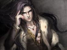 Схема вышивки «брюнет»