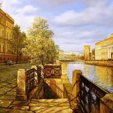 Схема вышивки «Город золотой»