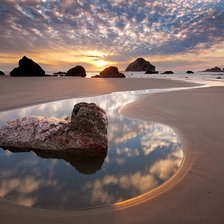 Схема вышивки «Отражение»