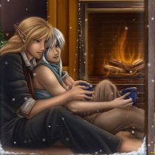 Схема вышивки «уютный вечер»