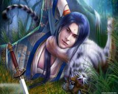 друзья - фэнтези, тигренок, мужчина - оригинал