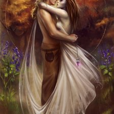 Схема вышивки «в объятьях любимого»