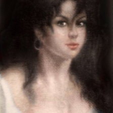 Схема вышивки «Незнакомка, приносящая удачу»