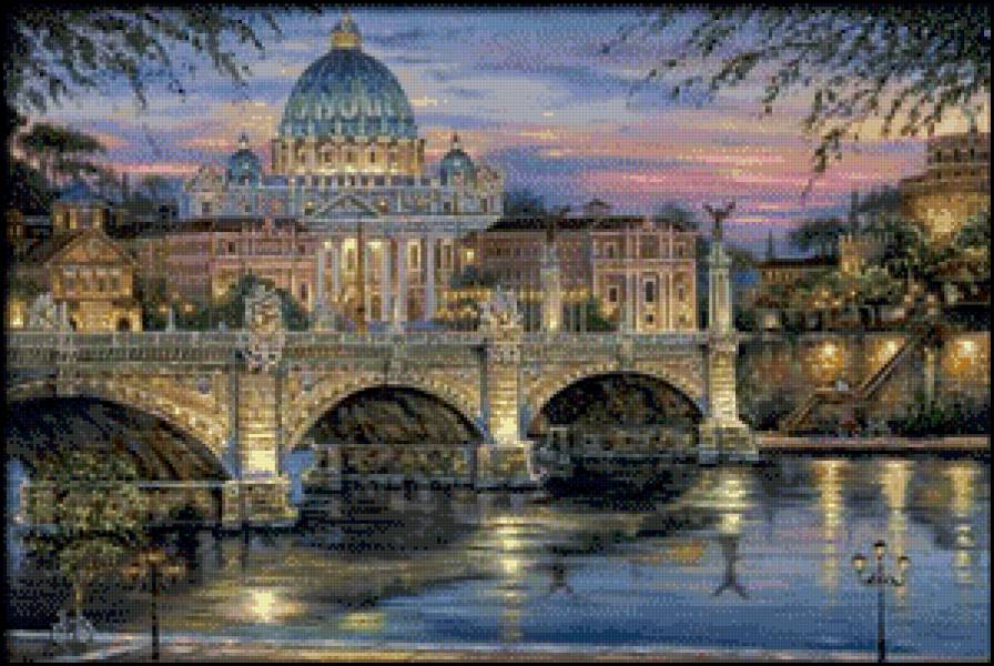 Robert Finale - живопись, города, достопримечательности, архитектура - предпросмотр