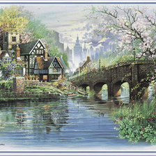 Схема вышивки «Серия "Пейзажи"»