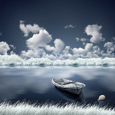 Схема вышивки «Лодка»