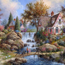 Схема вышивки «Landscape»