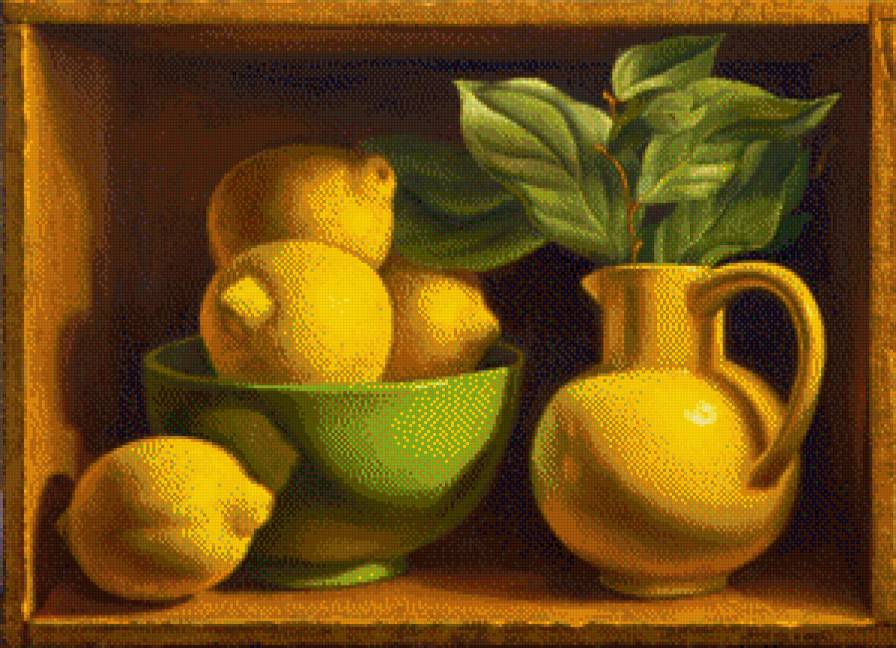 лимоны - натюрморт - предпросмотр