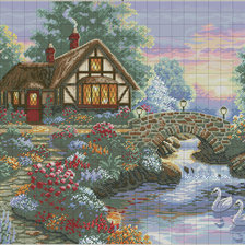 Схема вышивки «рай»