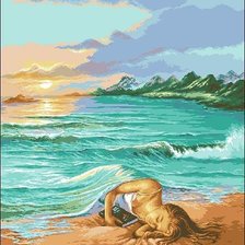 Схема вышивки «покрывало из моря»