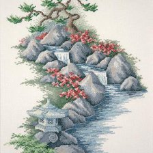 Схема вышивки «ручеек»