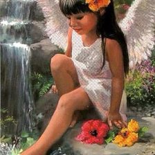 Схема вышивки «ангелочек»