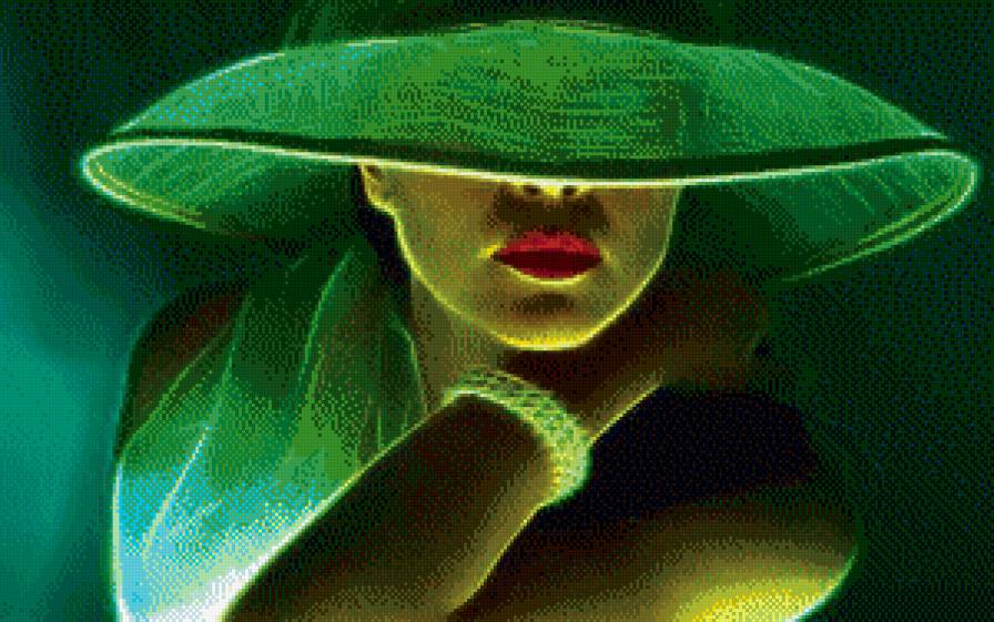 Зеленая шляпа - предпросмотр