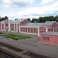 Схема вышивки «Великие Луки  жд вокзал»