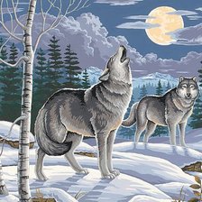 Схема вышивки «Wolf»