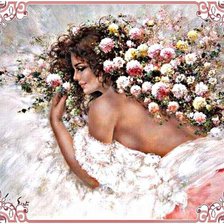 Схема вышивки «dama1»