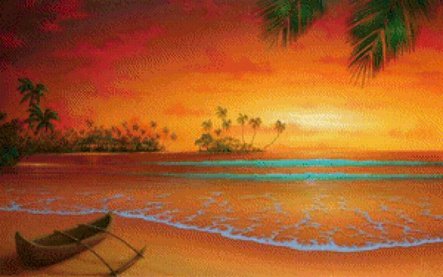 Красивейший пейзаж) - море, картина, пейзаж - предпросмотр