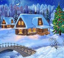 Схема вышивки «Новогодняя ночь»