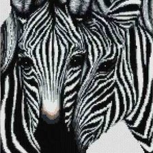 Схема вышивки «зебры»
