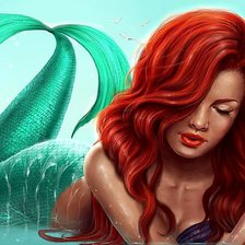 Схема вышивки «Русалка»