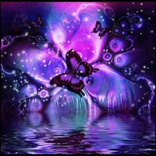 Схема вышивки «бабочки»