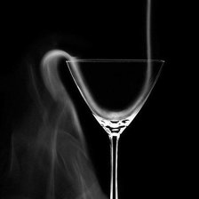 дым в бокале