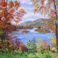 Схема вышивки «Пейзаж»