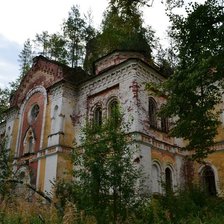 Схема вышивки «Пустой брошенный дом»