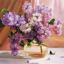 Схема вышивки «Сиреневый букет»