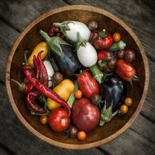 Схема вышивки «овощи»