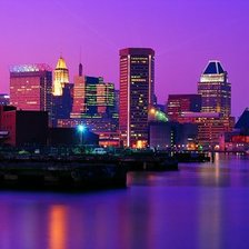 Схема вышивки «Панарама ночного города»