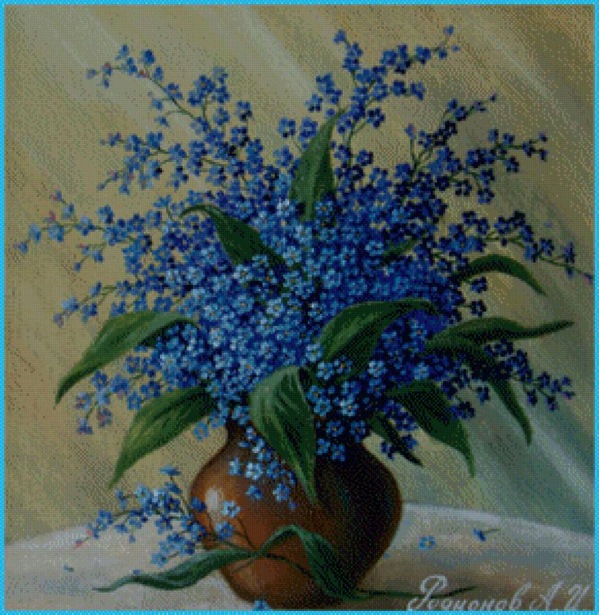 Незабудки - цветы, букет - предпросмотр