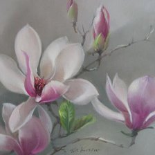 Схема вышивки «магнолия»