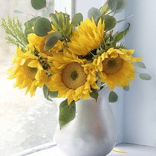 Схема вышивки «подсолнухи Нежность»