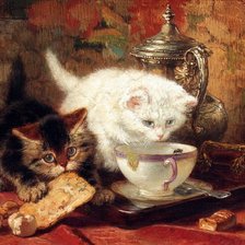 Схема вышивки «Пушистые воришки:)»