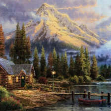 Схема вышивки «Осенний вечер»