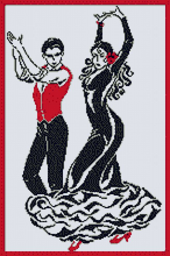 Танцующая пара - монохром, любовь, пара - предпросмотр