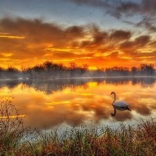 Схема вышивки «Закат»