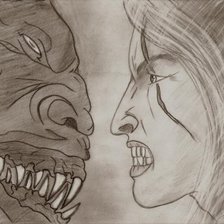 Схема вышивки «Ведьмак»