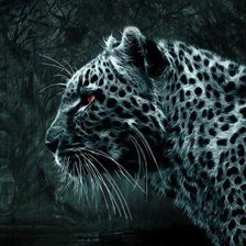 Схема вышивки «Леопард»