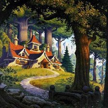 Схема вышивки «домик»