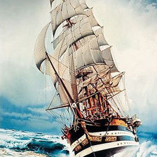 Схема вышивки «корабль»