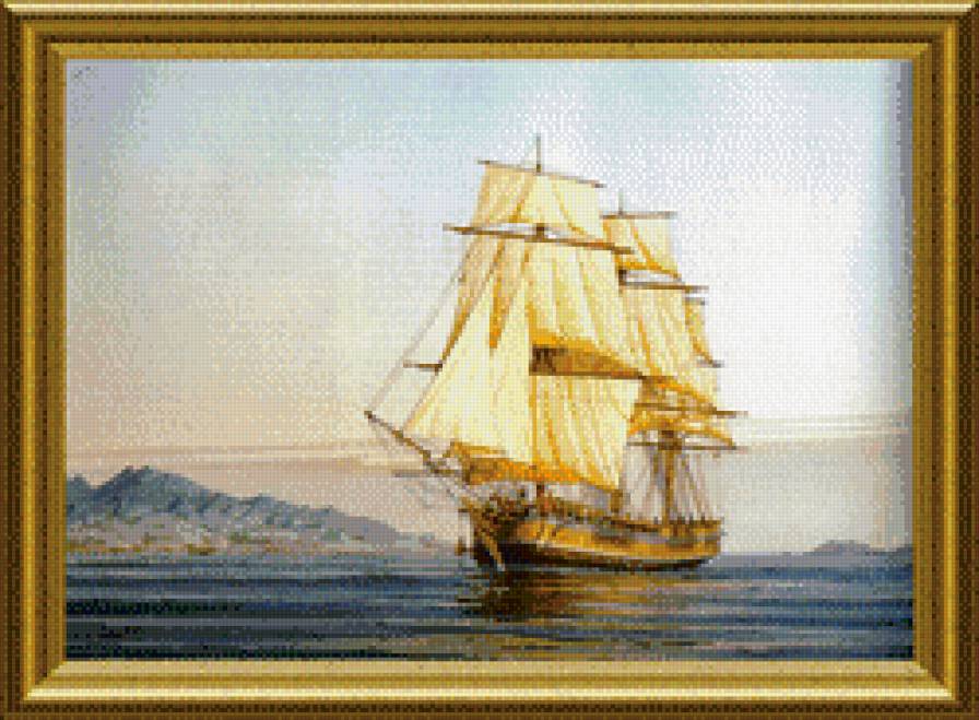 путешествие - парусник, море, корабль - предпросмотр