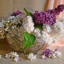 Схема вышивки «букет сирени»