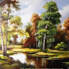 Схема вышивки «у ручья»