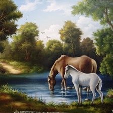 Схема вышивки «у воды»