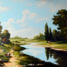 Схема вышивки «у реки»